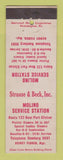 Matchbook Cover - Molino Service oil gas Port Clinton PA WEAR