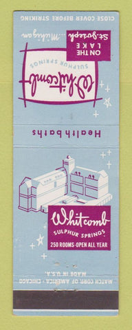 Matchbook Cover - Whitcomb Resort St Joseph MI Sulphur Springs