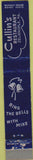 Matchbook Cover - Cullin's Restaurant Zelienople PA 10 Strike