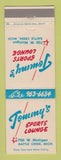 Matchbook Cover - Tommy's Sports Lounge Battle Creek MI