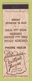 Matchbook Cover - Westgate Tavern Lansing MI