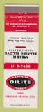 Matchbook Cover - Oilite Meier Bearings Chrysler Hazel Park MI