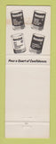 Matchbook Cover - Kendall oil Parks Auto Parts North Charleston SC