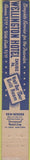 Matchbook Cover - Wellington Hotel Carlisle PA 10 Strike