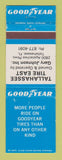 Matchbook Cover - Goodyear Tires Tallahassee FL Gary Johnson