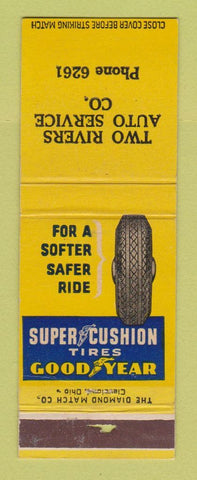 Matchbook Cover - Goodyear Tires Two Rivers POOR STRIKER