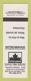 Matchbook Cover - Petro Canada oil gas Dupuis Fina Sainte Anne de Madawaska ND