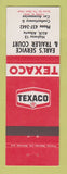Matchbook Cover - Texaco oil  gas Earl's Trailer Park Alix AB