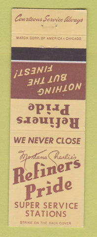 Matchbook Cover - Refiners Pride oil gas Chicago IL Maywood Elmhurst