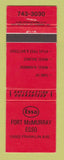 Matchbook Cover - Esso oil gas Fort McMurray AB