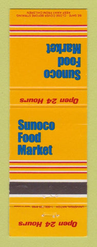 Matchbook Cover - Sunoco oil gas Food Market