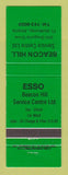 Matchbook Cover - Esso oil gas Beacon Hill Fort McMurray AB WEAR