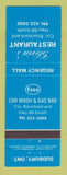 Matchbook Cover - Esso oil gas Sudbury ON Gloria's Restaurant WEAR