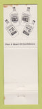 Matchbook Cover - Kendall oil Oakes Auto Parts Meridean MS