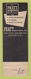 Matchbook Cover - Pratt Mufflers Bobro Newark NJ