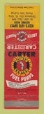 Matchbook Cover - Cater Fuel Pumps Carburetor Reed's Oklahoma City OK