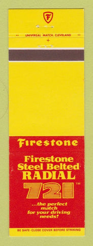 Matchbook Cover - Firestone Tires Radial 721