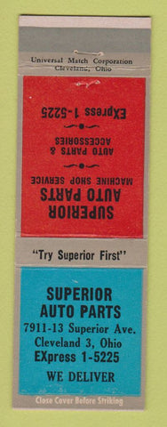 Matchbook Cover - Superior Auto Parts Cleveland OH
