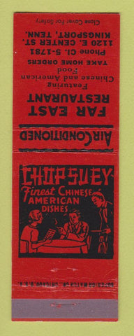 Matchbook Cover - Far East Restaurant Chinese Kingsport TN