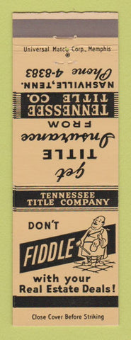 Matchbook Cover - Tennessee Title Insurance Nashville TN