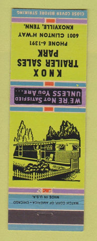 Matchbook Cover - Knox Trailer Park Sales Knoxville TN