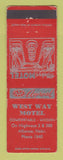 Matchbook Cover - West Way Motel Alliance NE WEAR