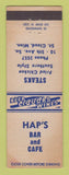 Matchbook Cover - Hap's Bar and Cafe St Cloud MN WEAR