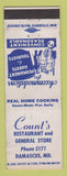 Matchbook Cover - Count's Restaurant Damascus MD