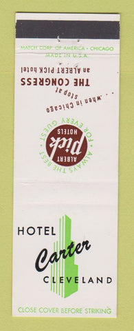 Matchbook Cover - Hotel Carter Cleveland OH Albert Pick
