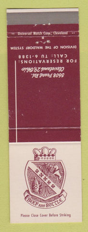 Matchbook Cover - Beef and Bottle Restaurant Cleveland OH