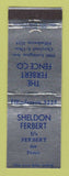 Matchbook Cover - Sheldon Ferbert Fence Cleveland OH