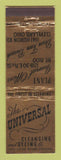 Matchbook Cover - Universal Cleansing Dyeing Cleveland OH