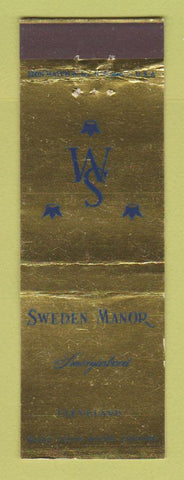 Matchbook Cover - Sweden Manor Smorgasbord Cleveland OH