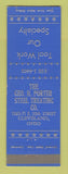 Matchbook Cover - Geo Porter Steel Treating Cleveland OH