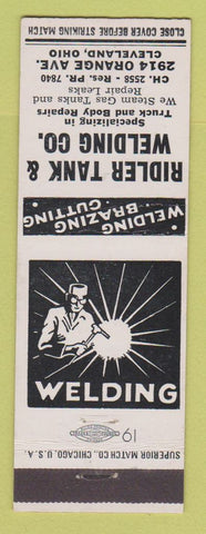 Matchbook Cover - Ridler Tank Welding Cleveland OH