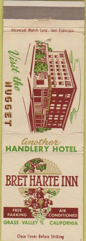 Matchbook Cover - Bret Harte Inn Grass Valley Calif