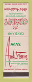 Matchbook Cover - Hotel Auditorium The Chalet Cleveland OH