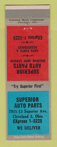 Matchbook Cover - Superior Auto Parts Cleveland OH