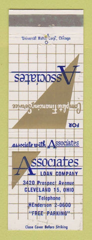 Matchbook Cover - Associates Loan Company Cleveland OH
