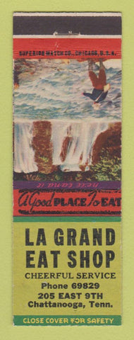Matchbook Cover - La Grand Eat Shop Restaurant Chattanooga TN