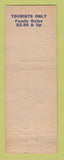 Matchbook Cover - Helton's Modern Court Restaurant motel Chattanooga TN