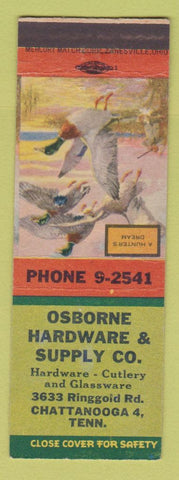 Matchbook Cover - Osborne Hardware Supply Chattanooga TN