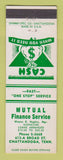 Matchbook Cover - Mutual Finance Service Chattanooga TN