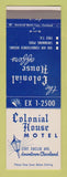 Matchbook Cover - Colonial House Motel Cleveland OH