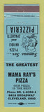 Matchbook Cover - Mama Ray's Pizza Cleveland OH WEAR