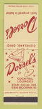 Matchbook Cover - Dorsel's Restaurant Cleveland OH