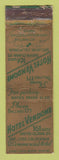 Matchbook Cover - Hotel Vendome San Jose CA CROWN WORN
