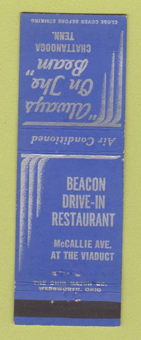 Matchbook Cover - Beacon Drive In Restaurant Chattanooga TN WAPO Radio