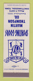 Matchbook Cover - Martin Thompson Sporting Goods Chattanooga TN