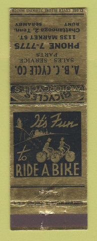Matchbook Cover - ABC Bicycle Chattanooga TN WEAR